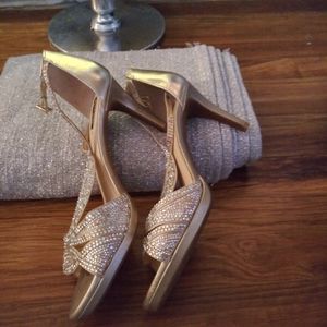 Gold Women's dress shoes size 10